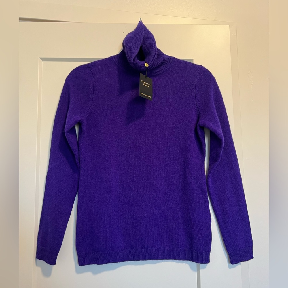 Charter Club Cashmere Turtleneck, Size XS